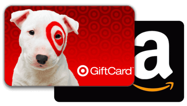 Target and Amazon gift cards