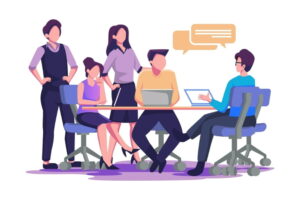 Intern team meeting where collaboration and recognition drive engagement and learning