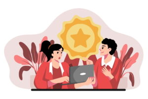 Recognizing intern achievements with positive ratings to boost engagement and motivation