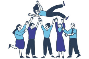 Team celebrating employee recognition and workplace achievements