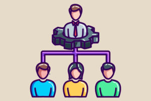 Leadership structure illustrating the role of managers in team success