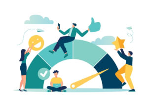 Employee engagement concept with recognition and workplace satisfaction