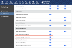 Skip-Level Manager Notifications opt out